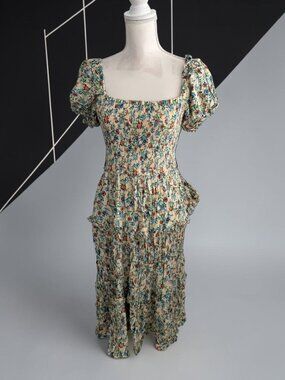 Band Of The Free | Dresses | Nwt Band Of The Free Smocked Strapless Maxi  Dress Pockets Xl Cotton | Poshmark